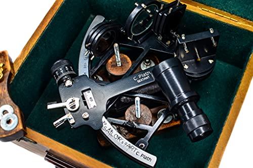 Sailor\'s Art Sailor\'s Art C.Plath Antique Look Nautical Sextant 1712 9\" Made for Mariners, Surveyors,Home Decor