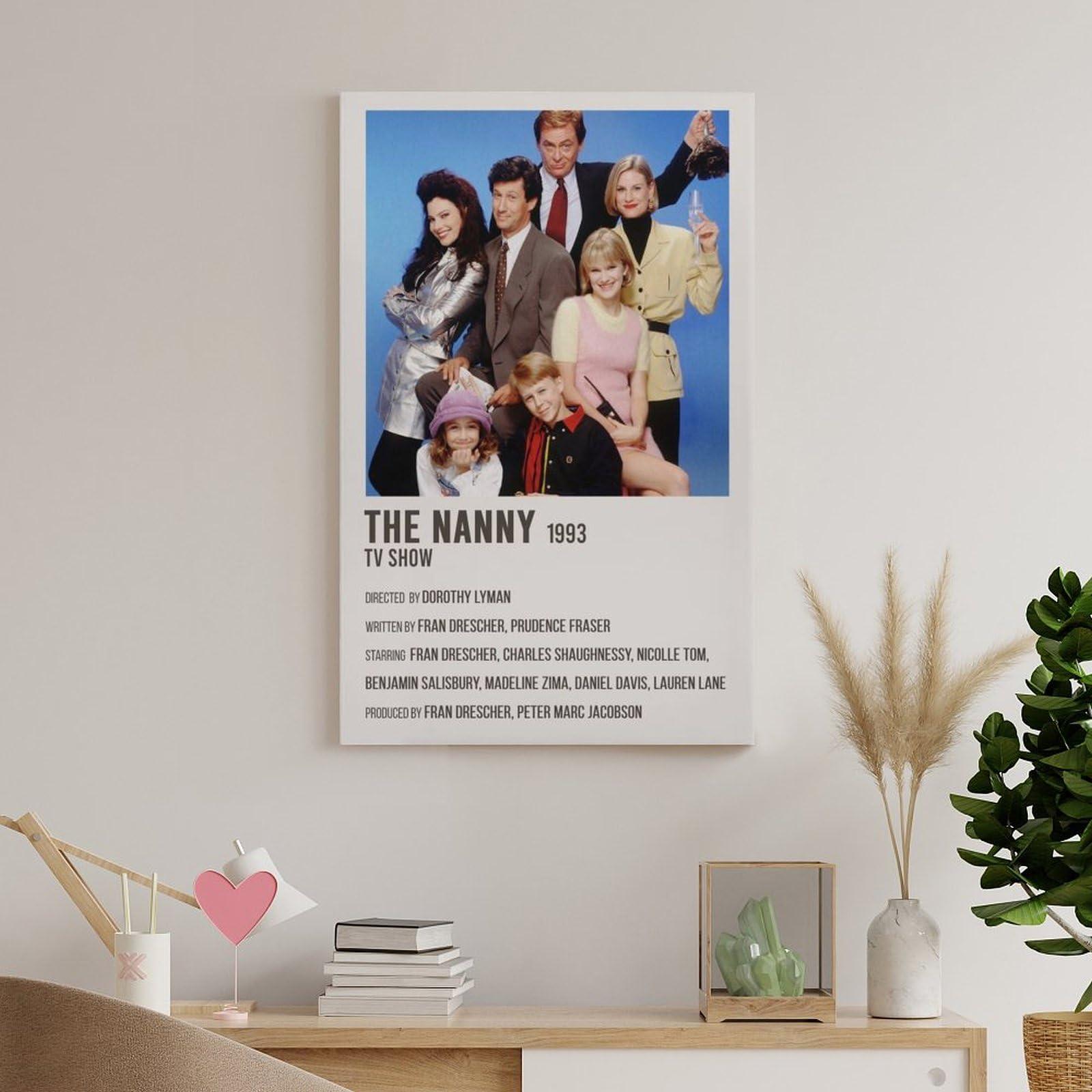 EHYXTEGX EHYXTEGX TV Series Poster The Nanny Poster 3 Canvas Painting Posters And Prints Wall Art for Living Room Bedroom Decor 20x30inch(50x75cm), Frame-style