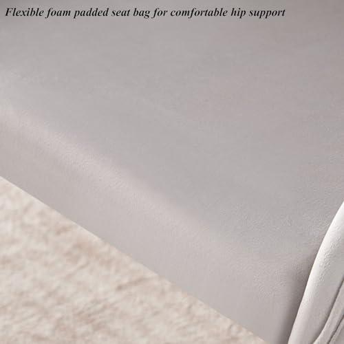 Tufted Tufted Dining Chairs Set of 4, Velvet Upholstered Dining Room Chairs with High Back and Ring Pull Trim, Lounge Side Chairs for Kitchen/Bedroom/Living Room/Store