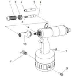 Tool Parts (AVK) 30NPTM8, Avk Tool Part, Bearing Set M8, A-T A-W (1 PK)