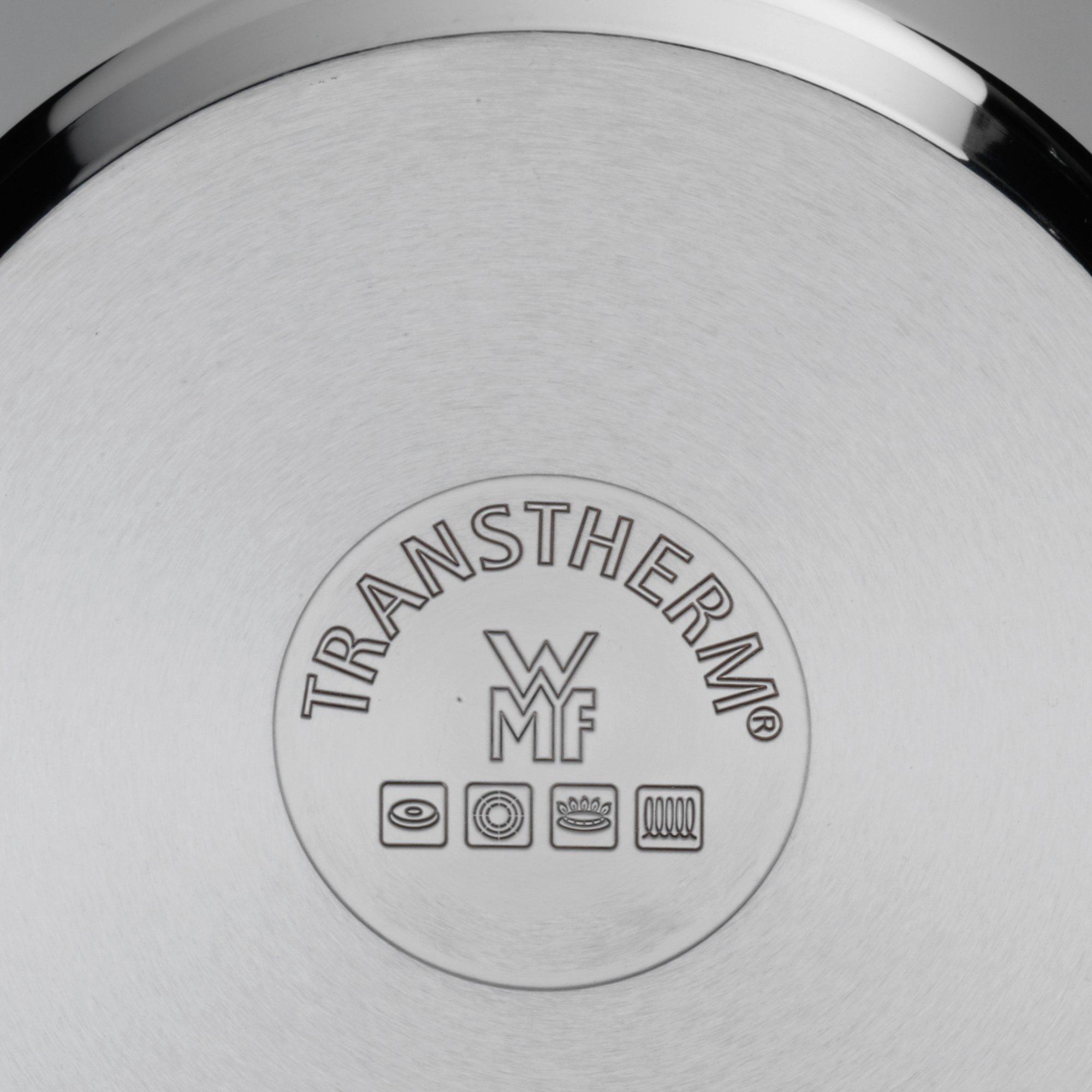 WMF WMF Brilliant 6-Piece Induction Saucepan Set with Glass Lid, Matt Cromargan Stainless Steel, Induction Pots Set, Uncoated