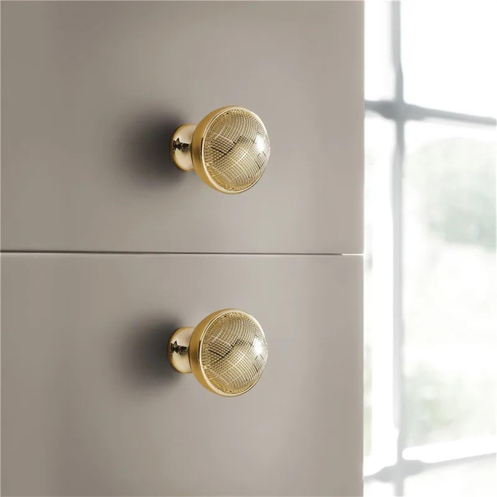 GGKLVWMA GGKLVWMA Modern Light Luxury Black Gold Kitchen Cabinet Handles Zinc Alloy Wardrobe Dresser Drawer Knobs Furniture Door Hardware 1Pcs (Color : Bright Gold Kmob)