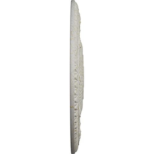 Ekena Millwork Ekena Millwork CM24NAPCC Neuveau Ceiling Medallion, 24 1/4\"OD x 2\"P (Fits Canopies up to 6 3/8\"), Hand-Painted Pot of Cream Crackle