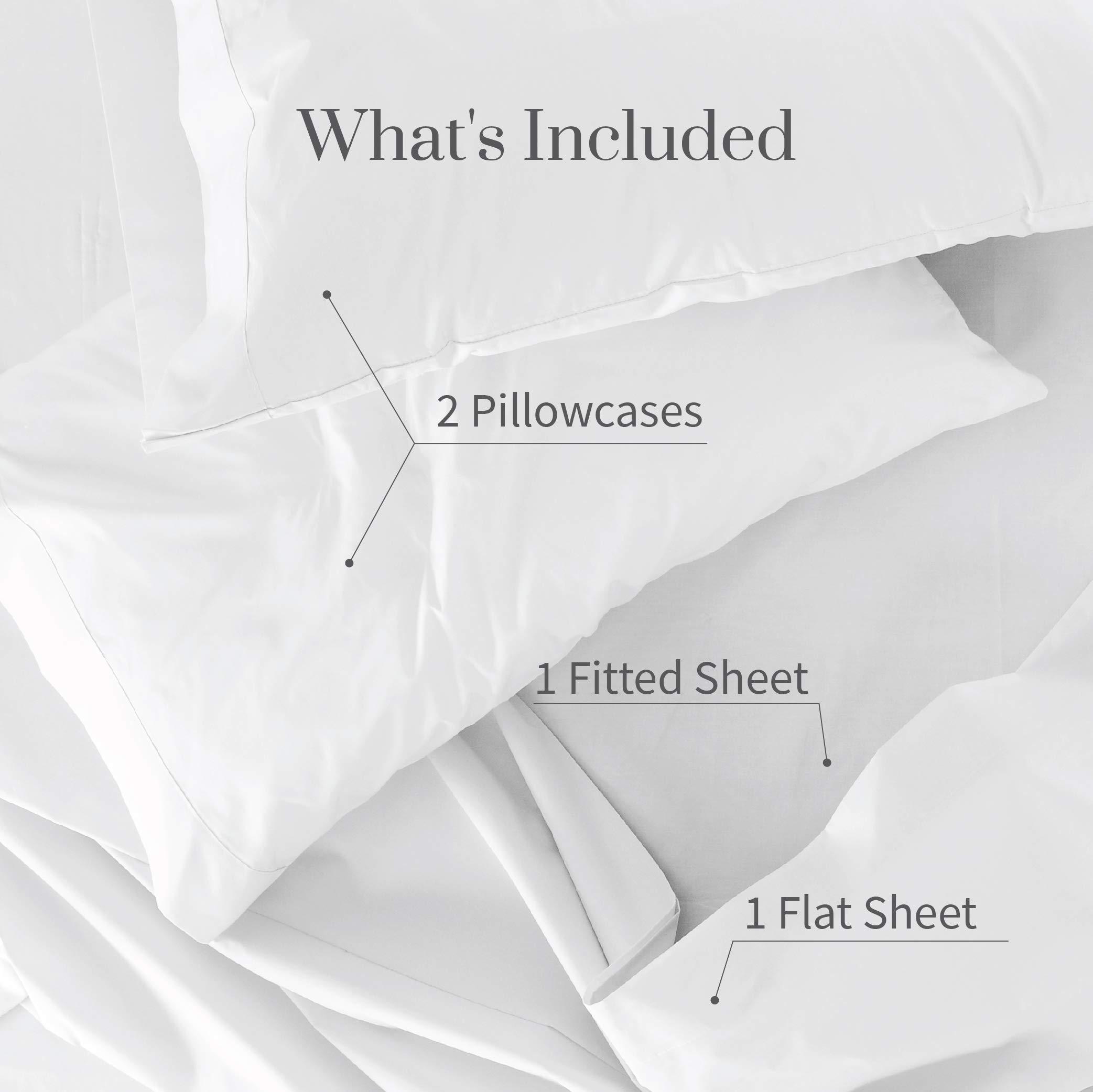 B$R Bedding\'s B$R Bedding\'s Bed Sheet Set- Egyptian Quality Sheet Luxurious Breathable Cotton-Elastic-Fits Mattress up to 5\"- Extra Soft Easy Care- 4 PC (Queen, 60\" W x 80\" L + 5\" Sage) 700 TC