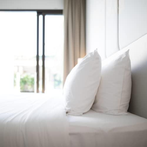 GOLD TEXTILES Twin 6 Piece White Bed Sheets Set- 6 Flat Sheets (66x108)- 6 Fitted Sheets (39x80+10) and 12 Standard Pillowcases T-200 Economy Grade Bedding Sheets & Pillowcases Percale Wave Hotel Linens (Twin)