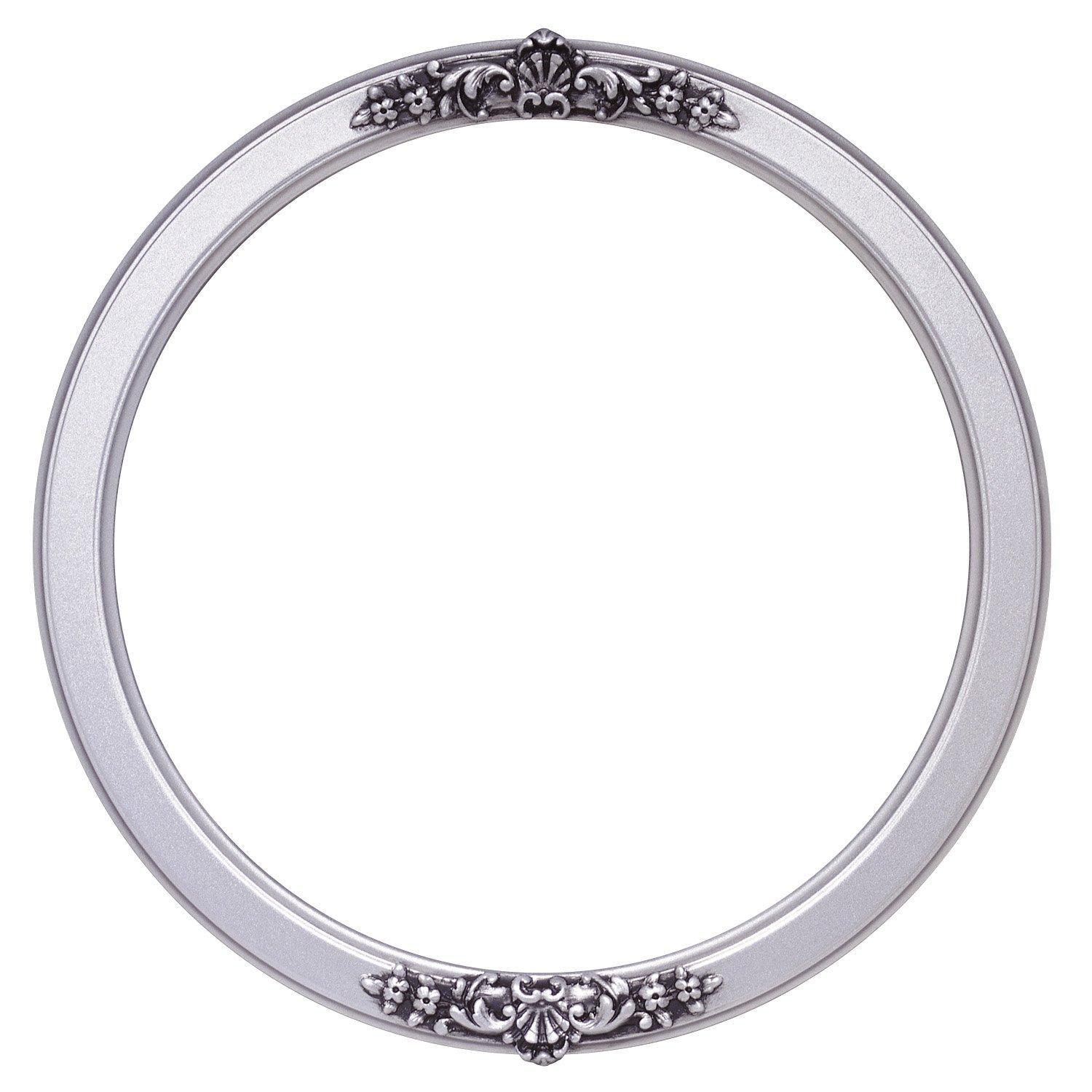 ArtToFrames ArtToFrames 9 x 9 Inch 811 Circle Frame Silver Spray Picture Frame Comes with Circle Flat Glass, Circle Frame Back and Wall Hanging Hardware (811C0909SS)