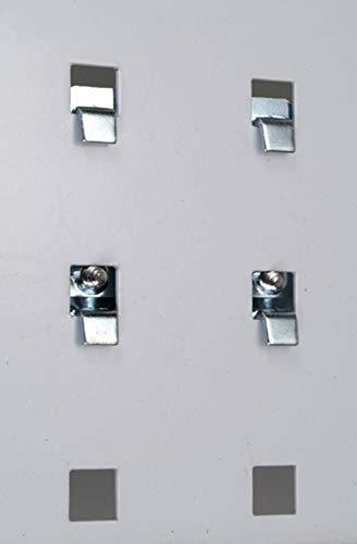 Triton Triton Products LB18-CK 2 LocBoard Square Hole Pegboards 18-Inch W by 36-Inch H by 9/16-Inch D Steel with 30 pc, LocHook Assortment and Hanging Bin System