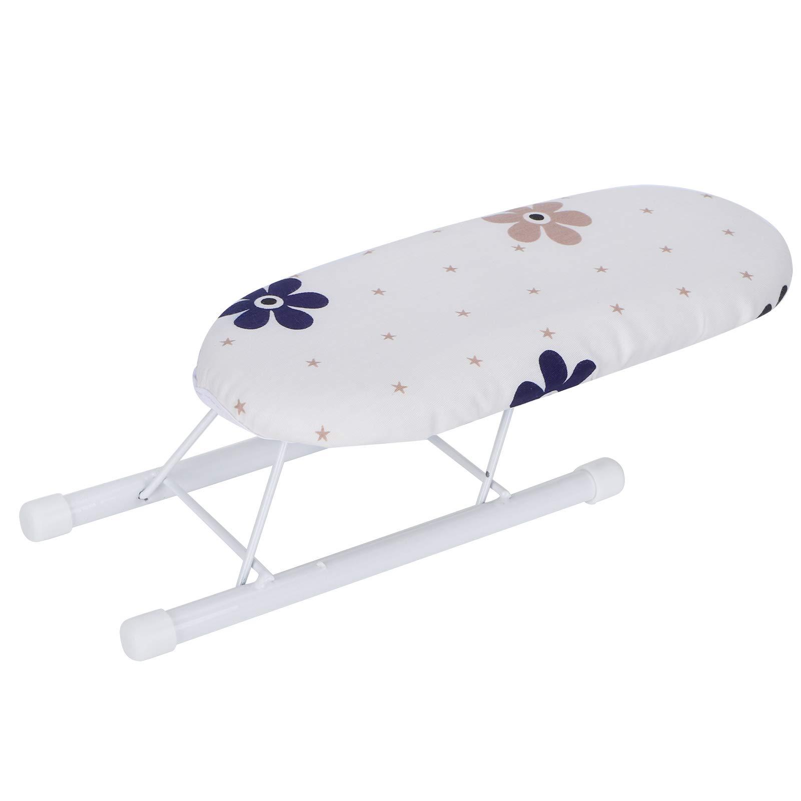 Jerliflyer Jerliflyer Desktop Ironing Board, Portable Mini Small Ironing Board Thickened with Folding Legs, Suitable for Home Travelling (Flowers Tightly grouped)