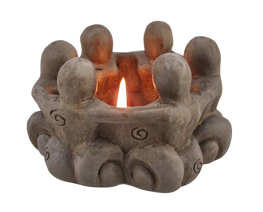 Things2Die4 Things2Die4 Goddess Circle Ceramic Tea Light Candle Holder Pagan Wiccan