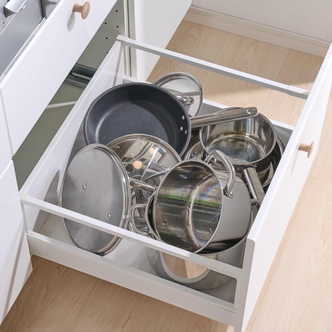 IKEA Ikea Variera Pot Lid Organizer, Stainless Steel, Set of 2