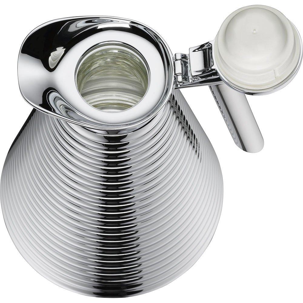 Alfi Alfi Glass Vacuum Chrome Plated Copper Thermal Carafe for Hot and Cold Beverages, 1.0 L, Chrome, One Size (AG1400CM2)