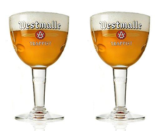 Westmalle Westmalle Trappist Official Beer Glasses 33CL Perfect for Drinking Double. Triple (Set of 2)