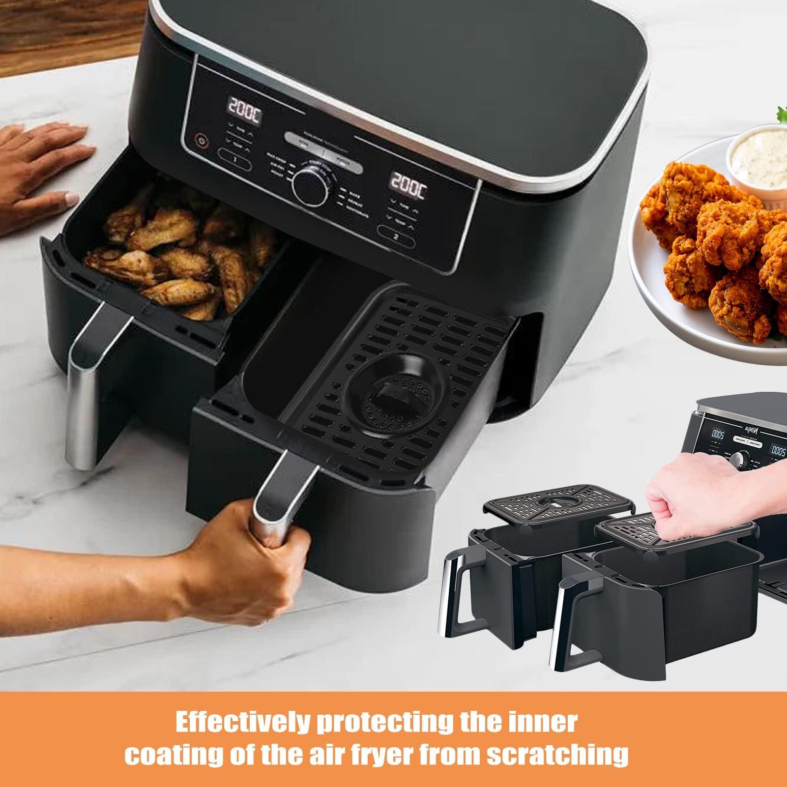 GWBSXM Air Fryer Replacement Parts for Ninja Foodi Airy Fryer, 8 PCS Food Grade Air Fryer Rubber Bumpers Feet Tabs Tips Accessories for Ninja Foodi DZ201 DZ071 DZ090 DZ100 DZ401 DZ550 DualZone Air Fryer