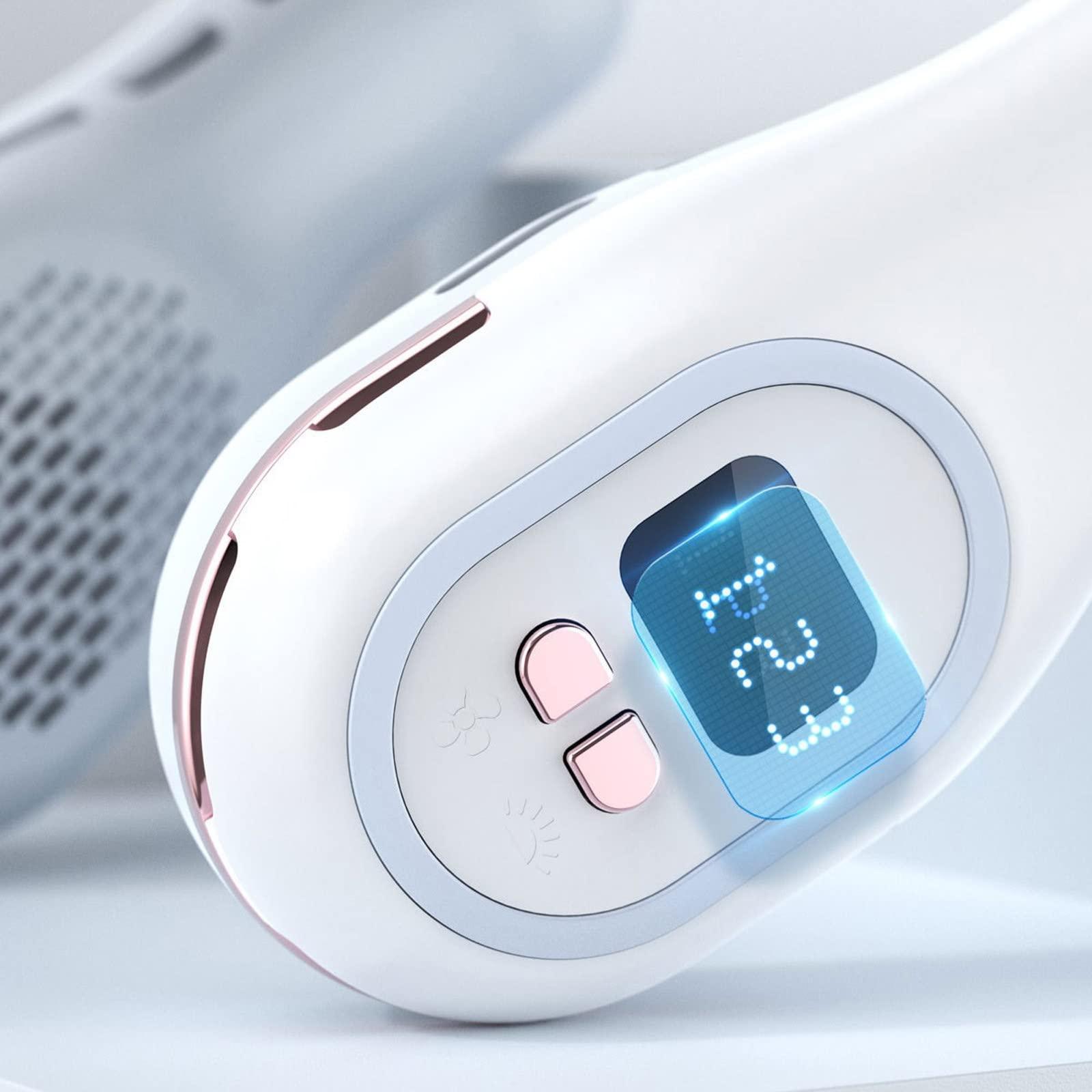 HomeLoft Basics HomeLoft Basics Graduation Gifts Cooling Neck Fan with Mister Silent Neck Fans for Work Cooling Neck Fan Headphones Cooling Fan Mister Around Neck Cooling Neck Fans for Women, Purple #2