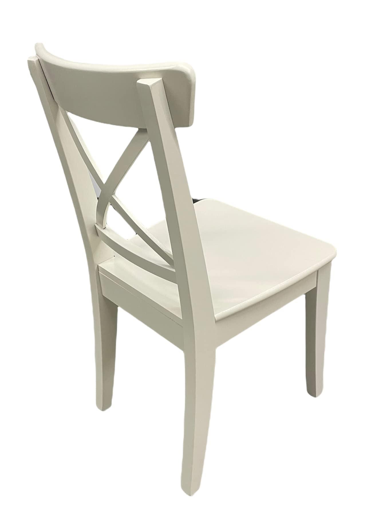 HALOWAY Ingolf Chair in White; Made of Solid Wood
