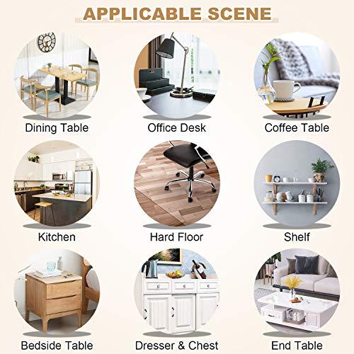 LovePads LovePads 2mm Thick 35.4 x 63 Inch Clear Table Cover Protector, Clear Table Protector for Dining Room Table, Plastic Table Protector, Dining Table Cover, Table Pads for Dining Room Table