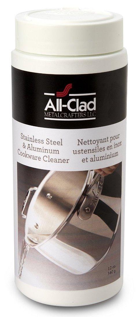 All-Clad All-Clad D3 Stainless Cookware, 12-inch Fry Pan with Lid, Tri-ply Stainless Steel, Professional Grade, Silver, Model: 41126 & 00942 Stainless steel/Aluminium Cookware Cleaner and Polish, 12-Ounce