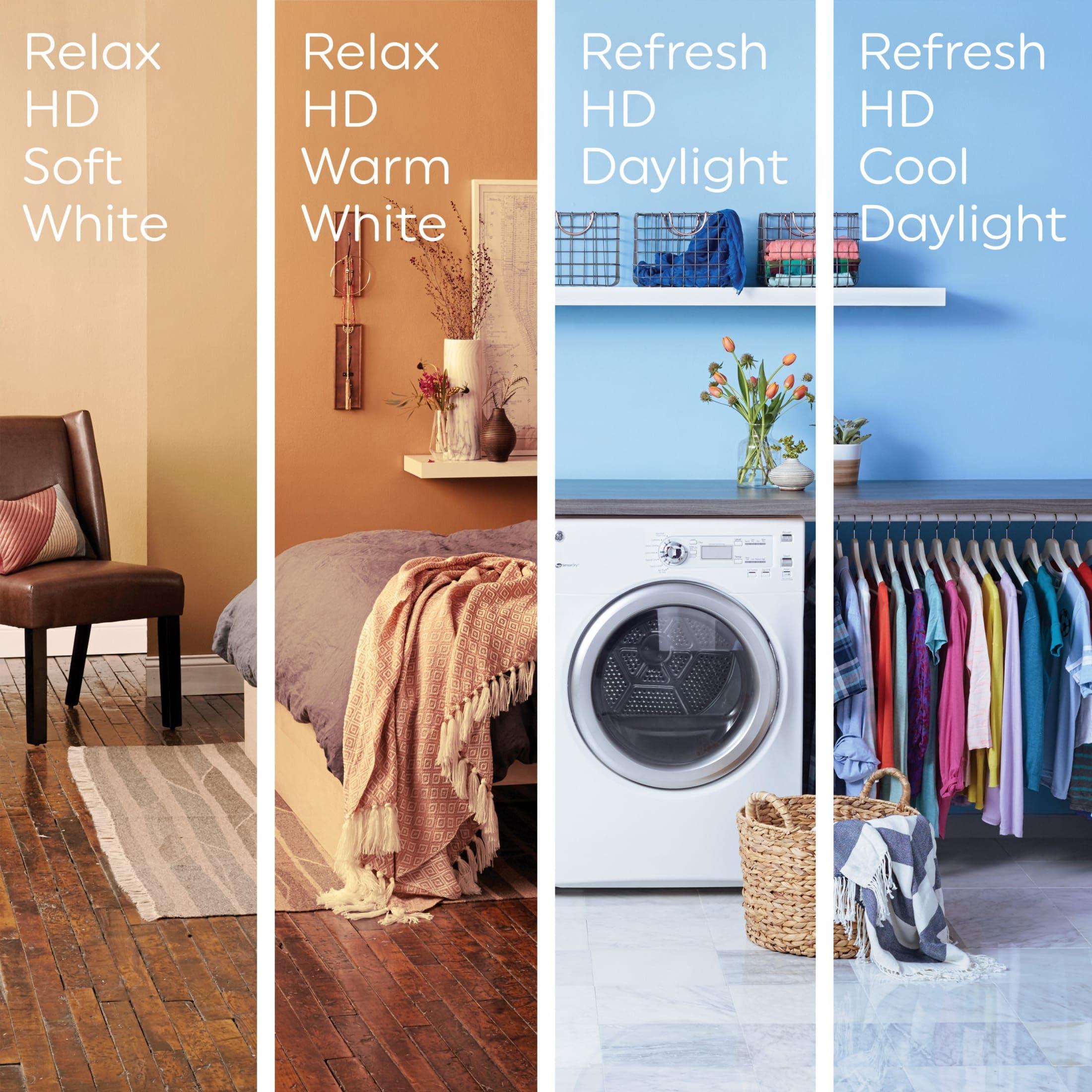 GE GE Relax LED Light Bulbs, 40 Watt, Soft White Candle Lights, Decorative Light Bulbs, Frosted, Small Base (36985), 4 Bulbs