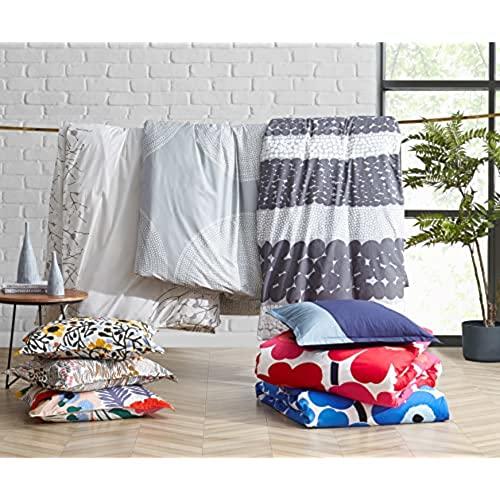 Marimekko MARIMEKKO - Queen Duvet Cover Set, Cotton Percale Bedding with Matching Shams, All Season Home Decor (Pieni Letto Multicolor, Queen)