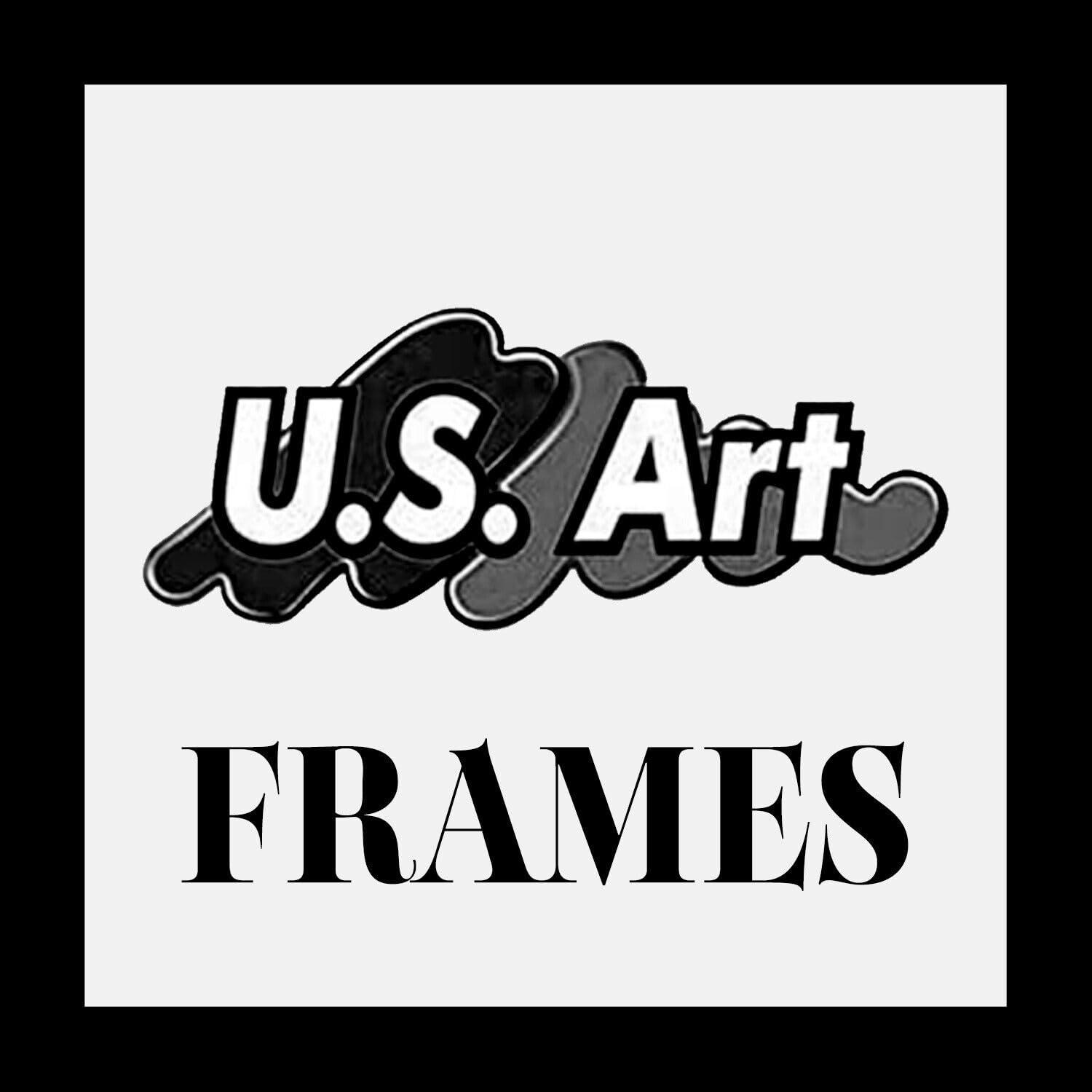 US Art US Art 13x24 Light Oak Flat 1.25 Inch, Smooth Wrapped Finish Wood Composite Wall Decor Picture Poster Frame