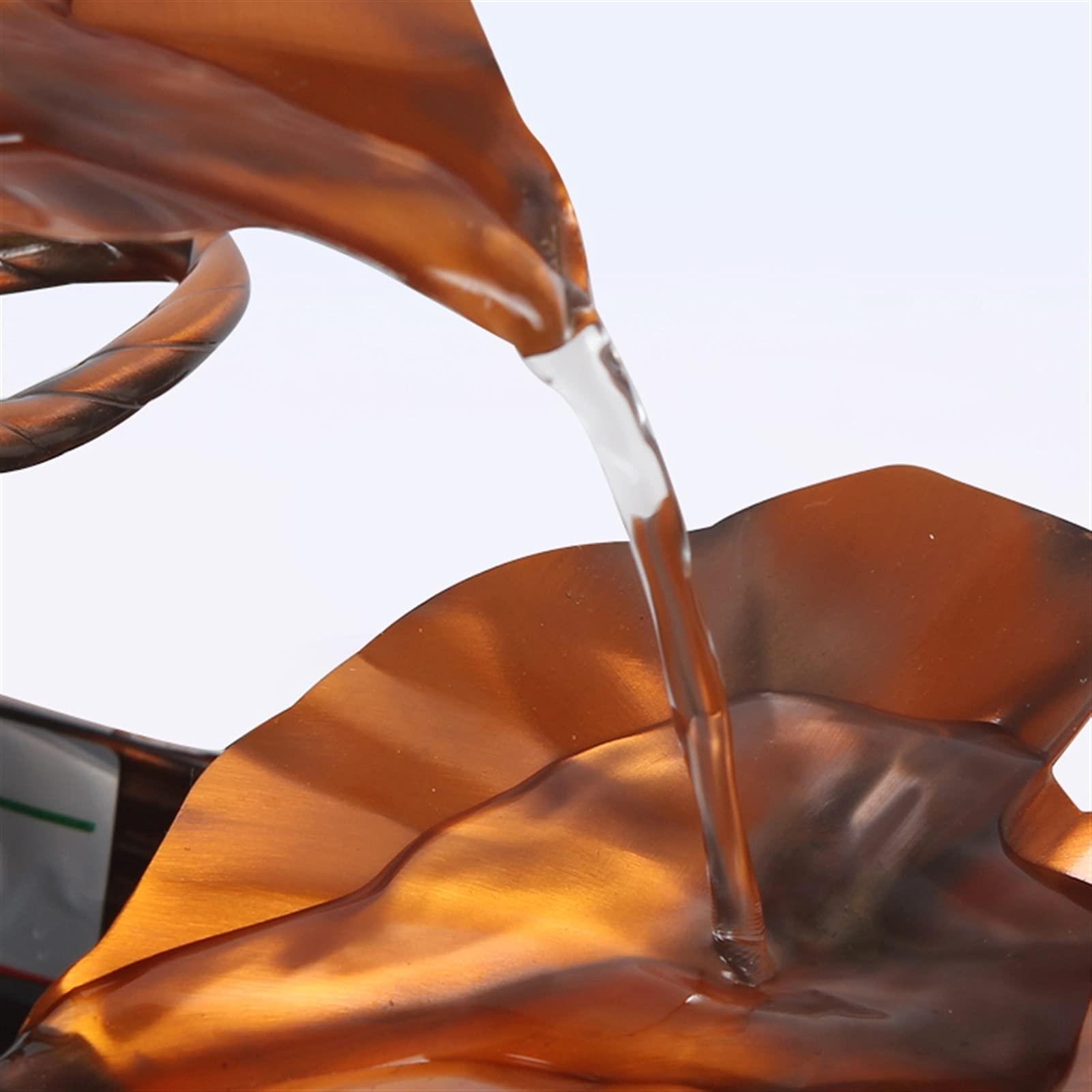 SUNESA SUNESA Tabletop Fountains Tabletop Water Fountain - Desktop Decoration Waterfall Fountain Lucky Feng Shui Wheel Creative Home Furnishings for Living Room Office Desktop Fountain