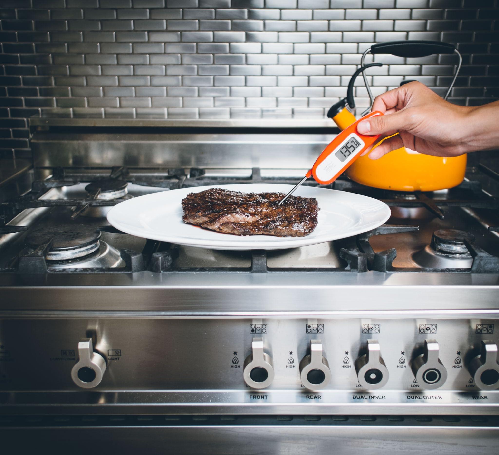 Lavatools Lavatools Javelin Ultra-Fast 2-Second Digital Instant Read Meat Thermometer for Grill and Cooking, 2.75\" Probe, Compact Foldable Design, Large Display, IP65 Water Resistant, NSF Certified Sesame