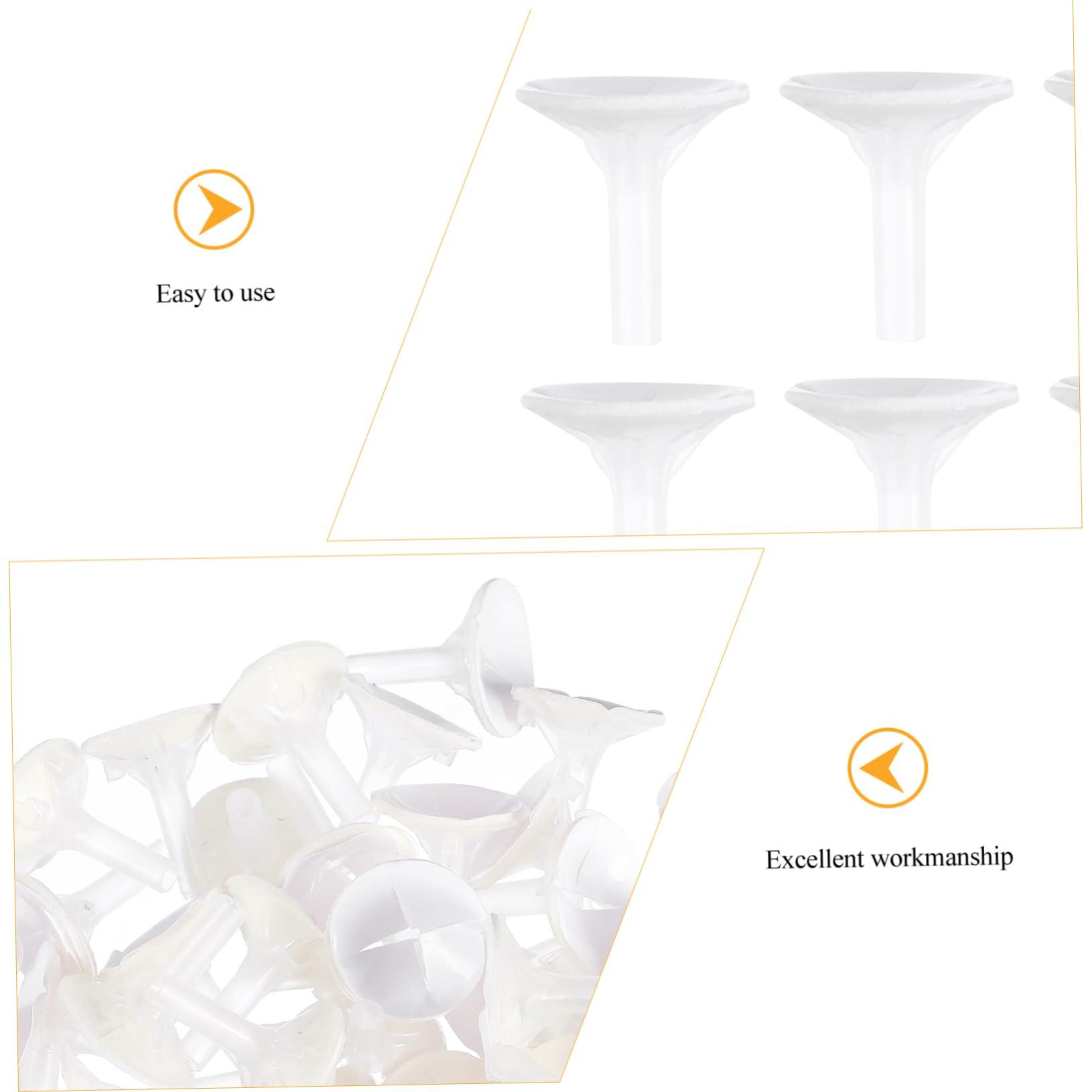 Operitacx Operitacx 300 Pcs Chocolate Torus Cake Pop Stand Cotton Candy Sticks Dessert Liners Mini Chocolate Wrapper Lids Holders Chocolate Molds Snacks Cake Pop Mold Candy Molds Graham White Plastic