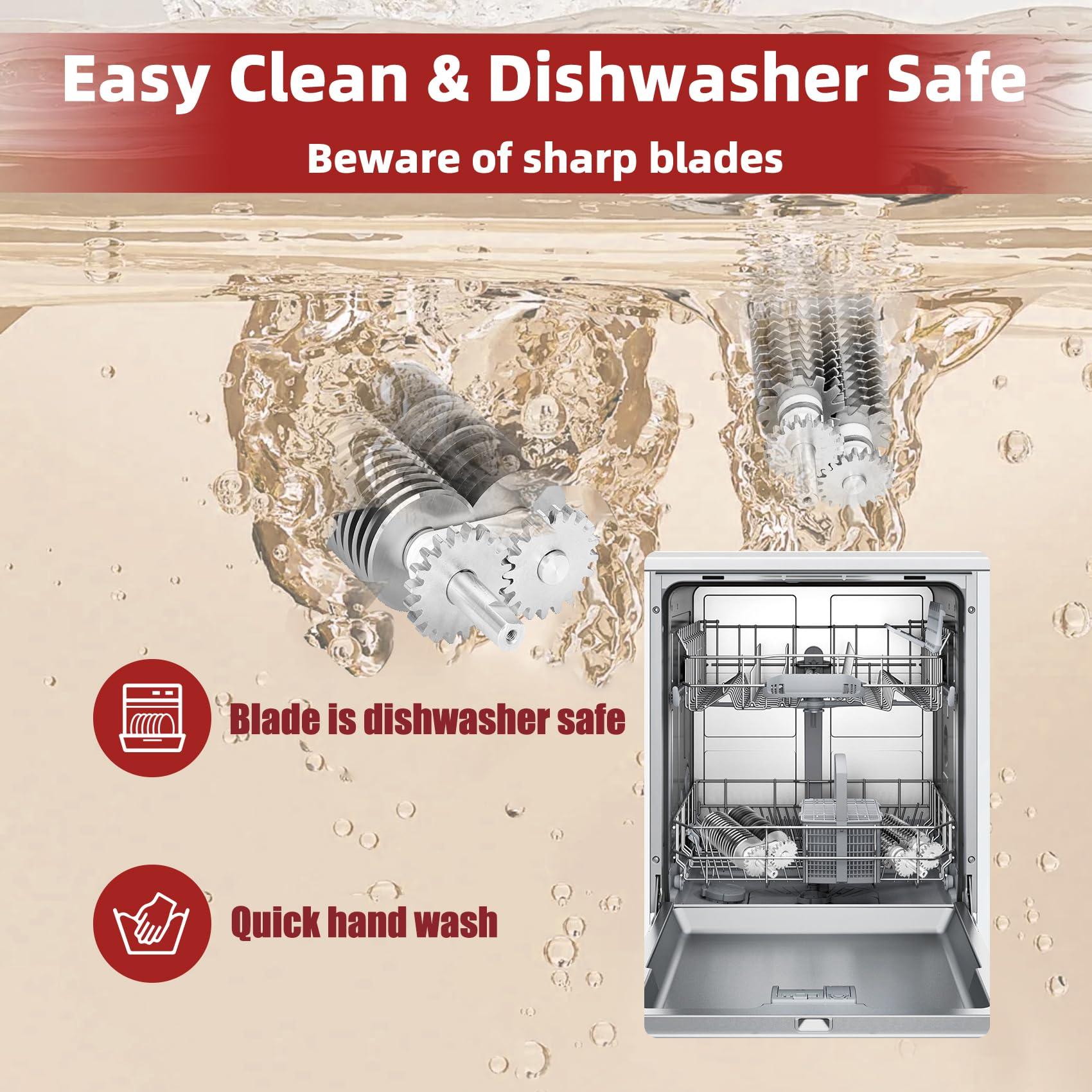 Jisculo Manual Meat Tenderizer Tool & Jerky Slicer, 2 Set of Stainless Steel Blades, Heavy Duty Meat Tenderizer Machine and Jerky Slicer Blades for Home and Commercial Meat Tenderizer, 2 Year Full Warranty