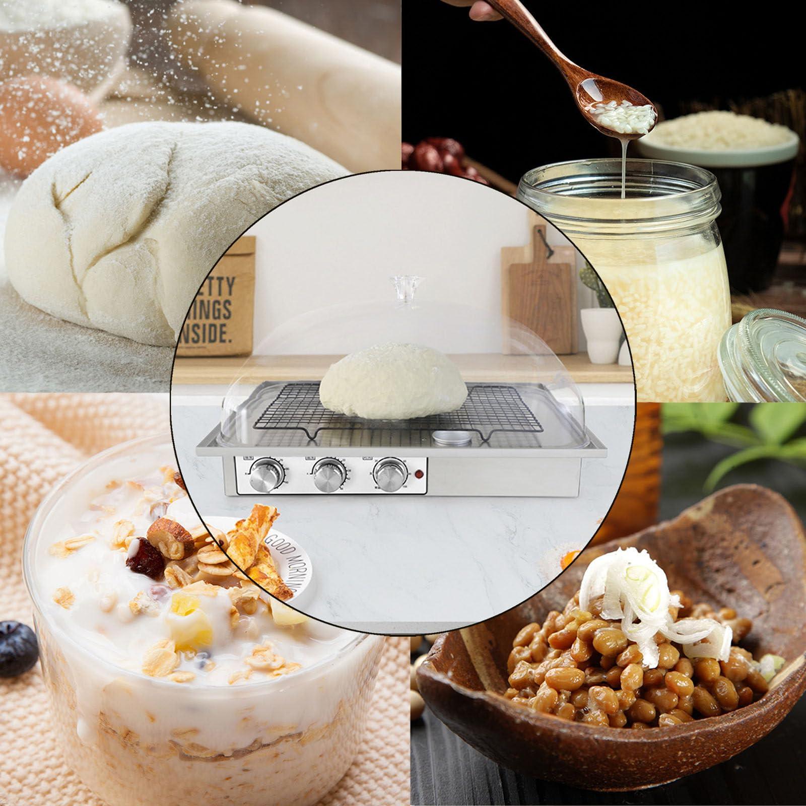 pealiritansemen Dough Fermentation Machine, Bread Fermentation Machine With Heater, Bread Making Tools Kit, Temperature/Humidity Independent Control Knob, For Baking, Fermentation