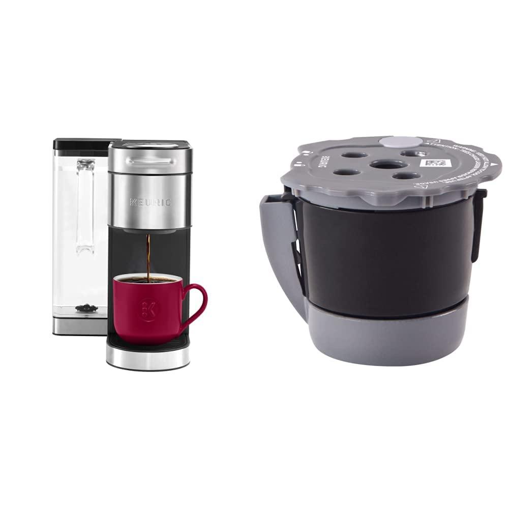 Keurig Keurig K-Supreme Plus Coffee Maker, Single Serve K-Cup Pod Coffee Brewer, With MultiStream Technology & My K-Cup Universal Reusable Filter MultiStream Technology - Gray