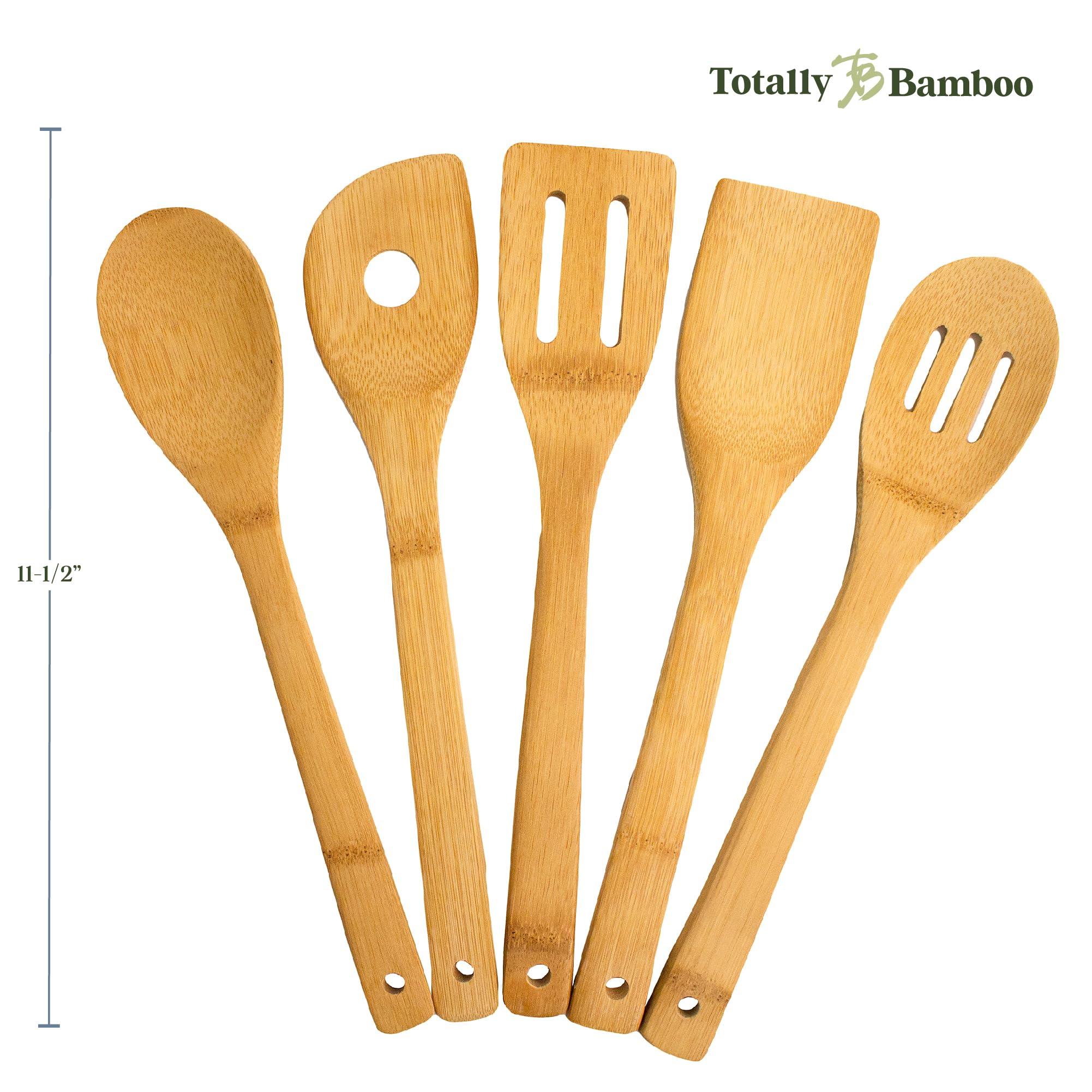 Totally Bamboo Totally Bamboo 5-Piece Cooking Utensil Set, 12\" Long