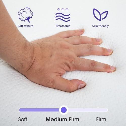 NiamVelo NiamVelo 3 inch Tri-Fold Twin XL Folding Mattress - Luxurious Memory Foam Mattress, Twin Bed Mattress, Perfect for College Dorms and Compact Spaces - Unfold Relaxation Anywhere (3 in, Twin XL)