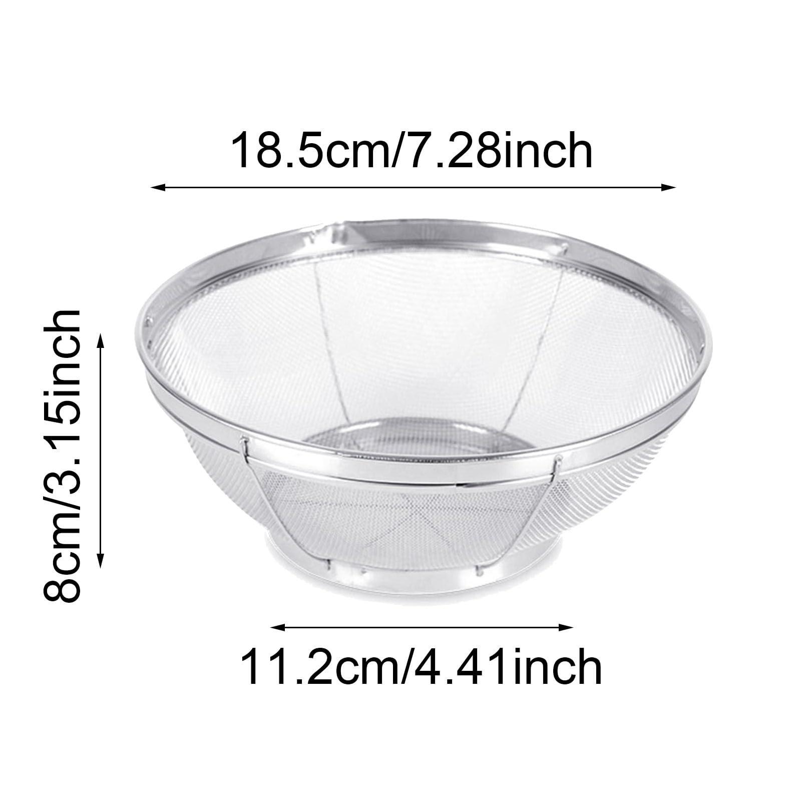 GpahrrDnij GpahrrDnij Stainless Steel Rice Sieve Bowl Fine Mesh Strainer Large Metal Colander For Rice Yogurt Meat Drying Net (A, A)