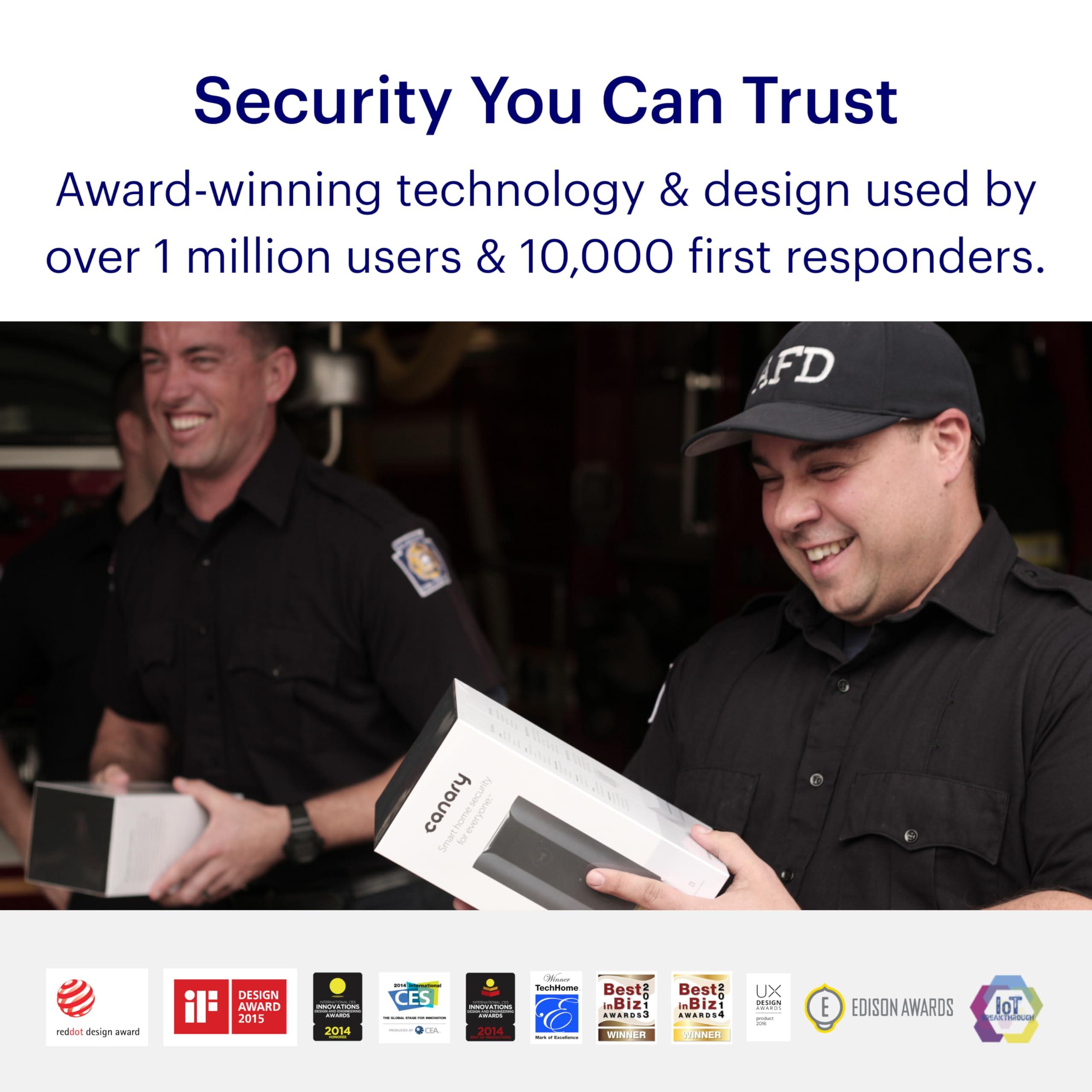 Canary Canary Pro Indoor Home Security Camera 1080p HD WiFi IP | 24/7 Watch Live Video, Siren, Climate Monitor, Motion Alerts, Two-Way Talk, Night Vision, 10x Zoom, Private Mode, Works with Alexa and More