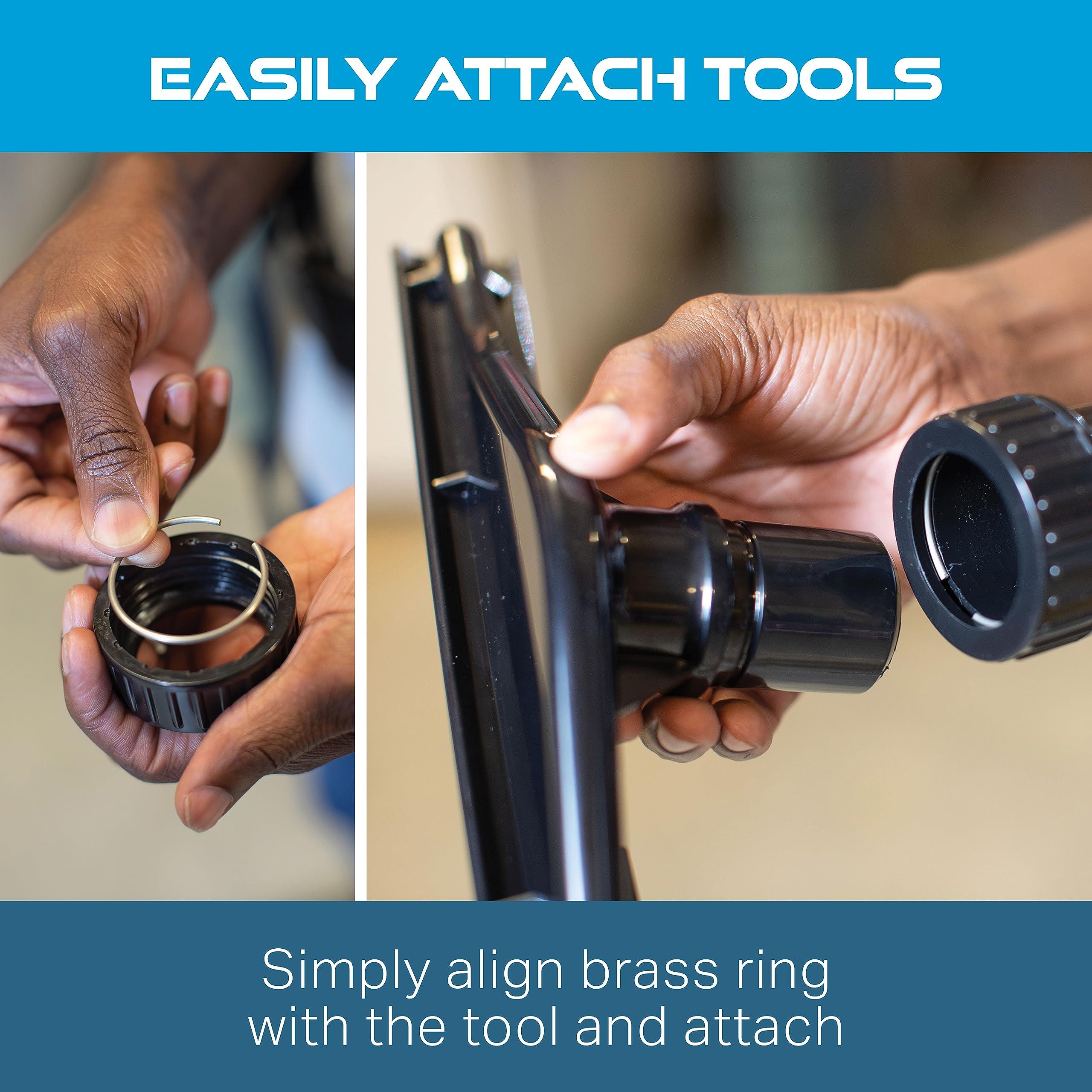 Powr-Flite Powr-Flite Pro-Lite Backpack Vacuum Commercial Grade 4-Quart Canister Vacuum Cleaner, Portable Vacuum with Tool Kit, BP4S