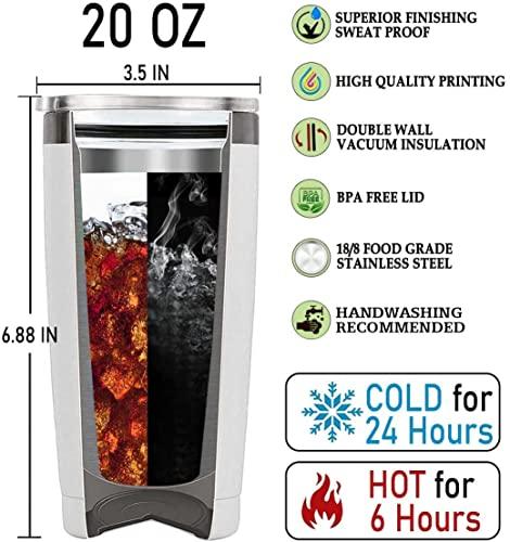 WONWIX WONWIX Personalized Ladybug Gifts for Women 20oz Stainless Steel Insulated Coffee Cup Mug Travel Water Bottle Thermos Tumbler with Lid Gift for Wife Daughter Christmas Birthday Mother\'s Day Valentine