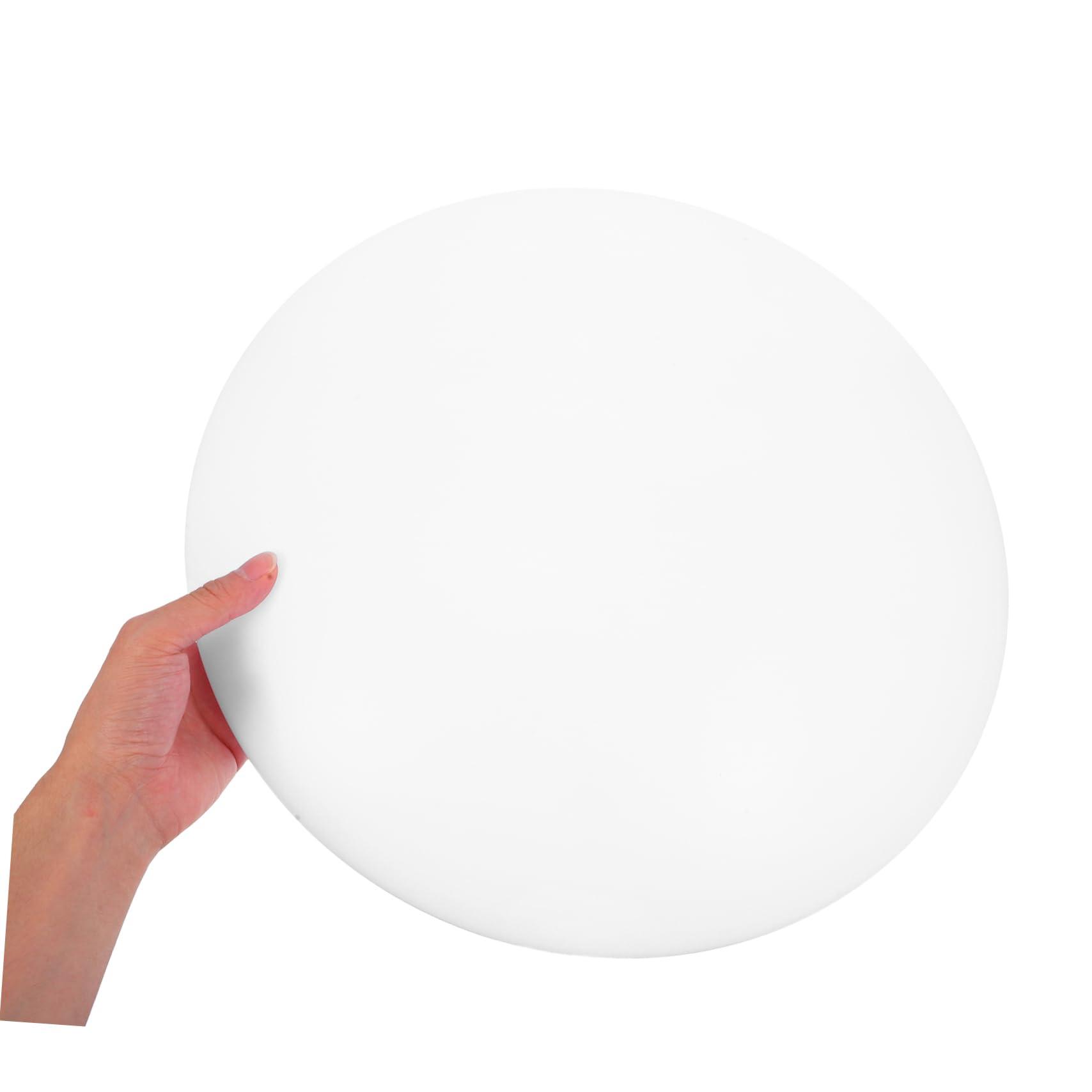 IWOWHERO IWOWHERO Ceiling Light Shade Replacement Round Plastic Cover for Bedroom Ceiling Lamp Fixture Accessory 38cm Diameter Easy Install