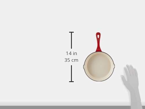 Crock-Pot Crock Pot Artisan 8 Inch Enameled Cast Iron Round Skillet, Scarlet Red