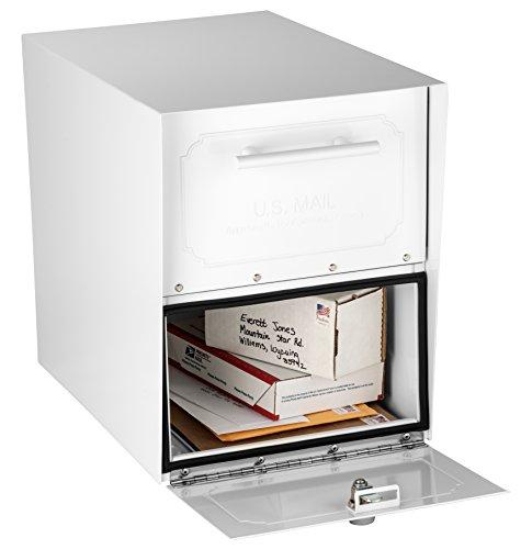 ARCHITECTURAL MAILBOXES Architectural Mailboxes Oasis Classic Large High Security Parcel Mailbox, White