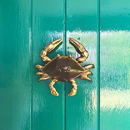 Michael Healy Crab Door Knocker - Brass (Standard Size)