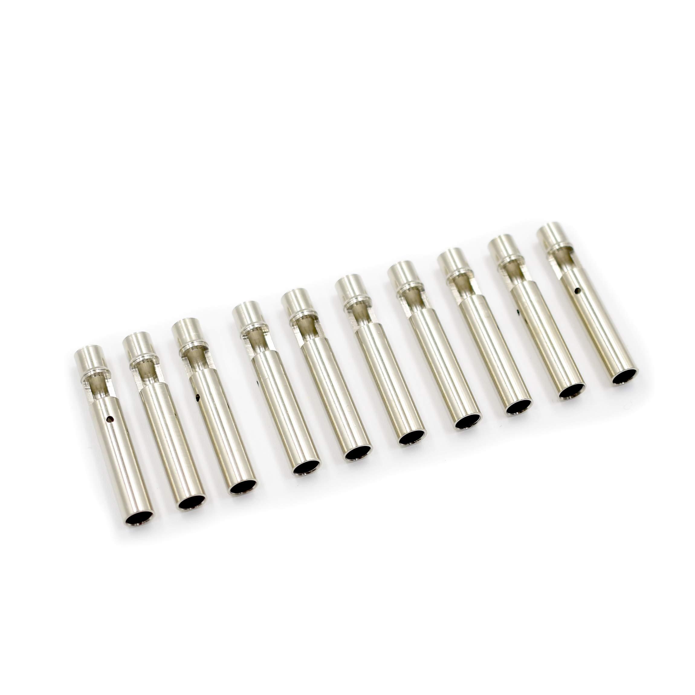 zhenyu 10Pcs Brass Insulated Safety Shrouded 4mm Female Banana Plug Jack Socket Solder Cable Connector