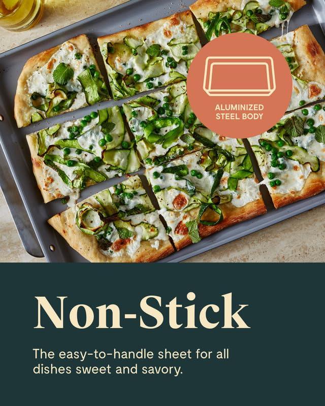 Caraway Caraway Non-Stick Ceramic Baking Sheet - Naturally Slick Ceramic Coating - Non-Toxic, PTFE & PFOA Free - Perfect for Baking, Roasting, and More - Large (18\" x 13\") - Sage