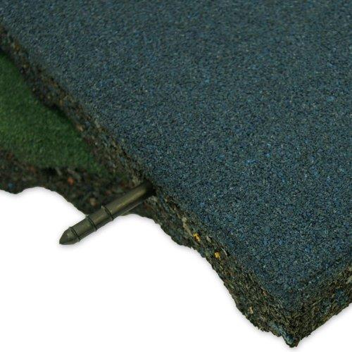 Rubber-Cal Rubber-Cal "Eco-Safety" Interlocking Playground Tiles - 2.50 x 19.5 x 19.5 inch - 4 Pack - 11 Square Feet Coverage - Terra Cota (04-126-TC-4pk)