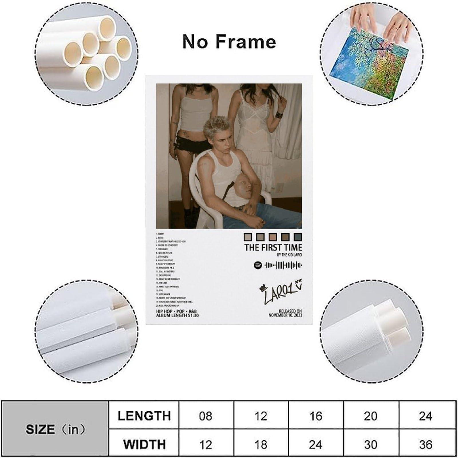 MOOOY MOOOY The Kid Laroi Poster The First Time Album Cover Canve Posters for Room Aesthetic Decorative Painting Wall Art Living Room 24x36inch(60x90cm)