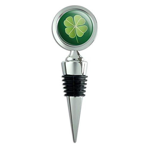 GRAPHICS & MORE Four Leaf Clover Good Luck Irish Leprechauns Wine Bottle Stopper