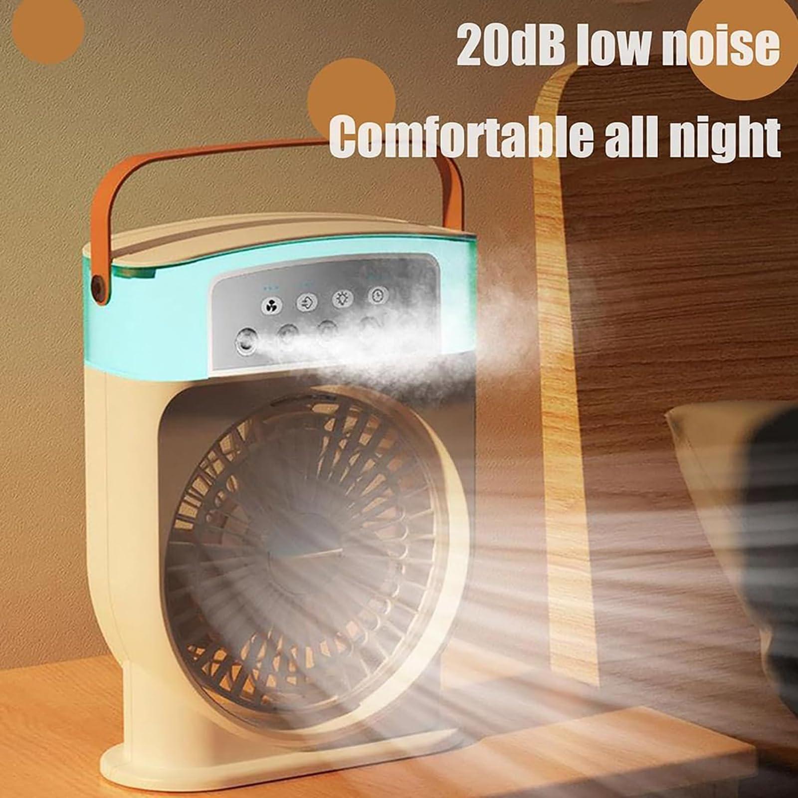 XLATD XLATD Polarlux Air Cooler,Polarlux Ice Fan,Polarlux Air Conditioner,Polarlux Portable Cooling Fan,Rechargeable Portable Mini Misting Fan Hat Blow Cold Air with 3 Wind Speeds (White,Plug in Model)