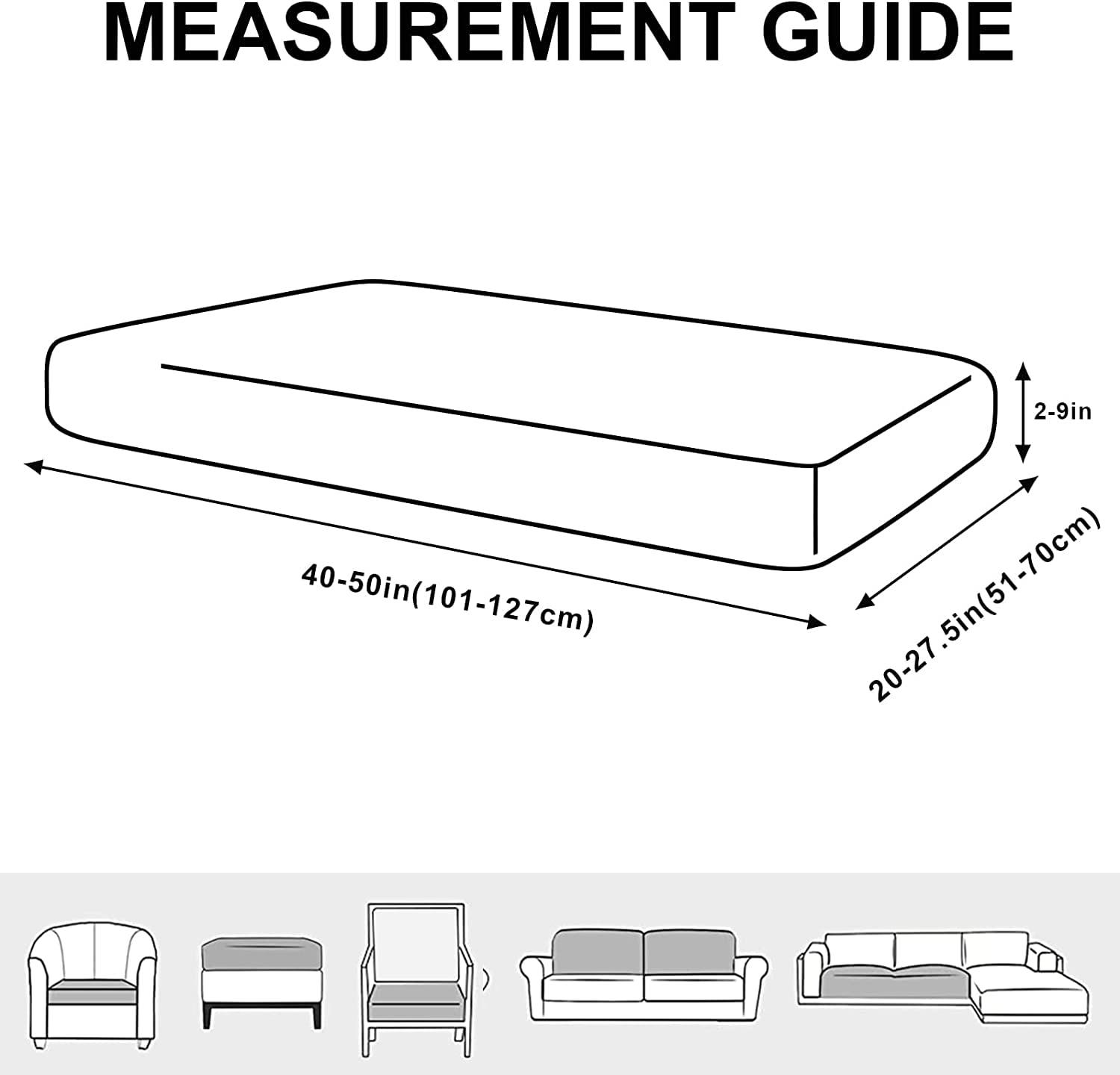 SYT-MD Sofa/Couch Cushion Covers Slipcovers for 1/2/3 Seater Chair Sofa Cushion Cover Furniture Protector Sofa Seat Sofa Slipcover Soft Flexibility with Elastic Bottom