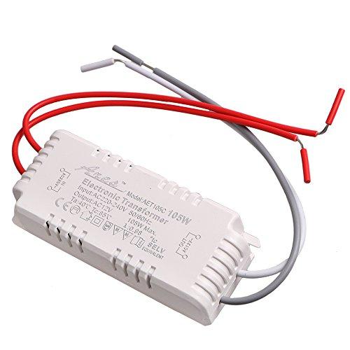 szzijia White Halogen Light LED Driver Power Supply Electronic Transformer 105W 220-240V to 12V