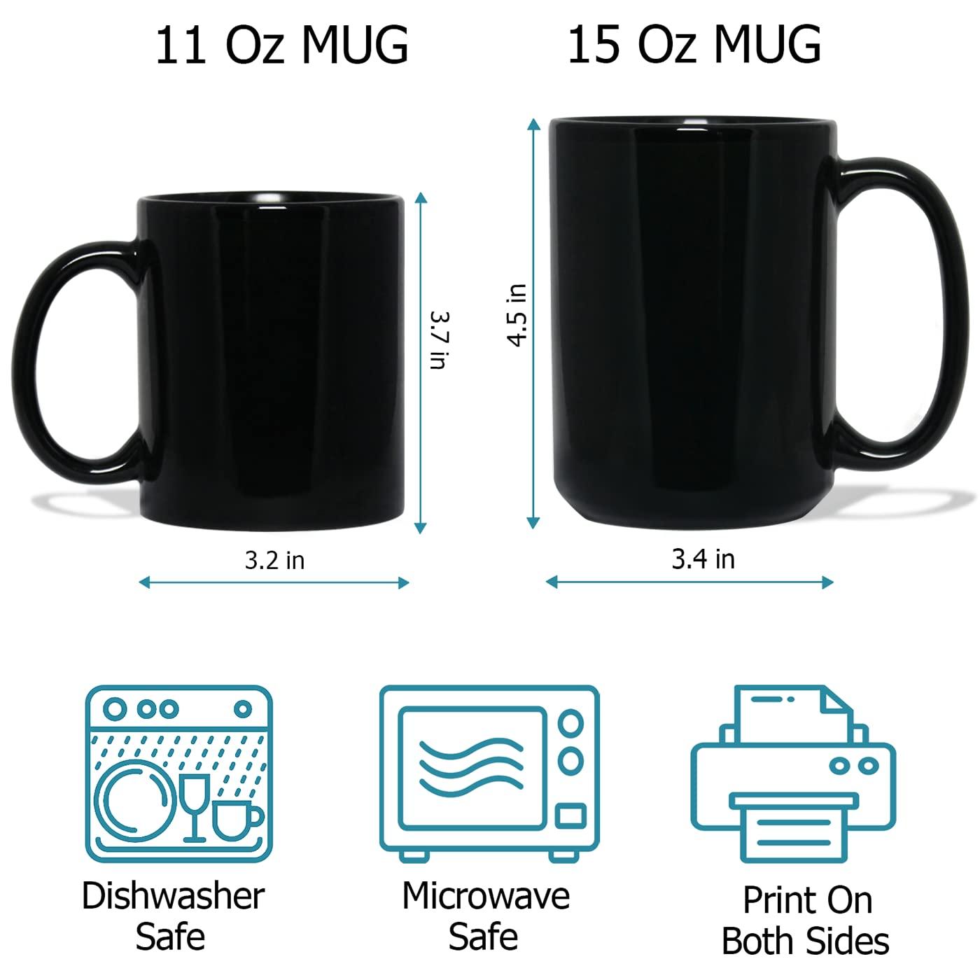 Elido Store Personalized Chihuahua Black Coffee Mug Cup With Name, Customized Chihuahua Ceramic Mug 11 Oz 15 Oz, Chihuahua Dog Lover Coffee Cup Gift For Dog Dad Dog Mom, Chihuahua Pet Travel Mug, Chihuahua Mugs