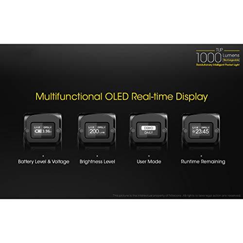 Nitecore Nitecore TUP 1000 Lumen RCHRGBL Keychain Flashlight Black